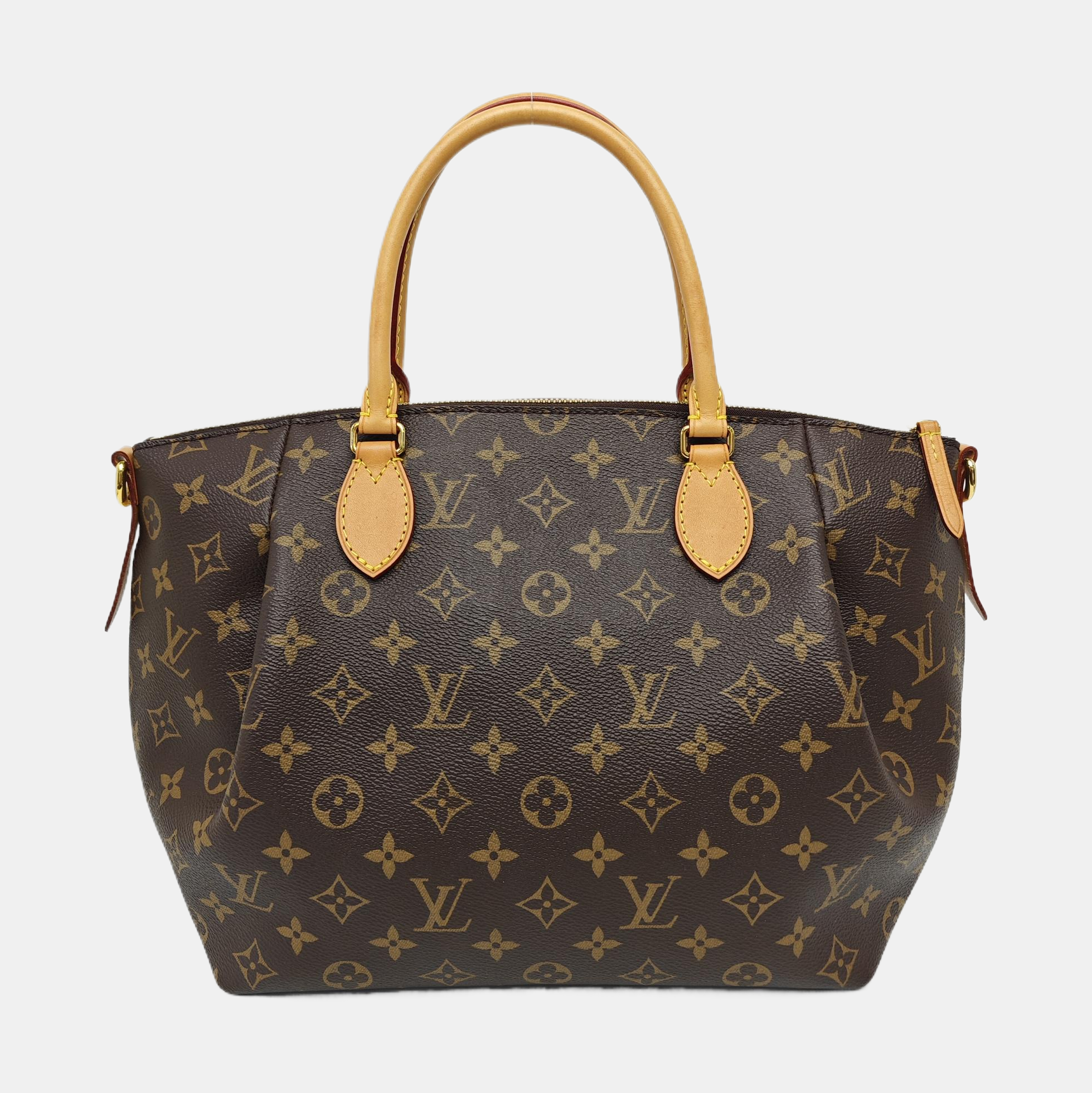 TURENNE MM Monogram Coated Canvas Brown