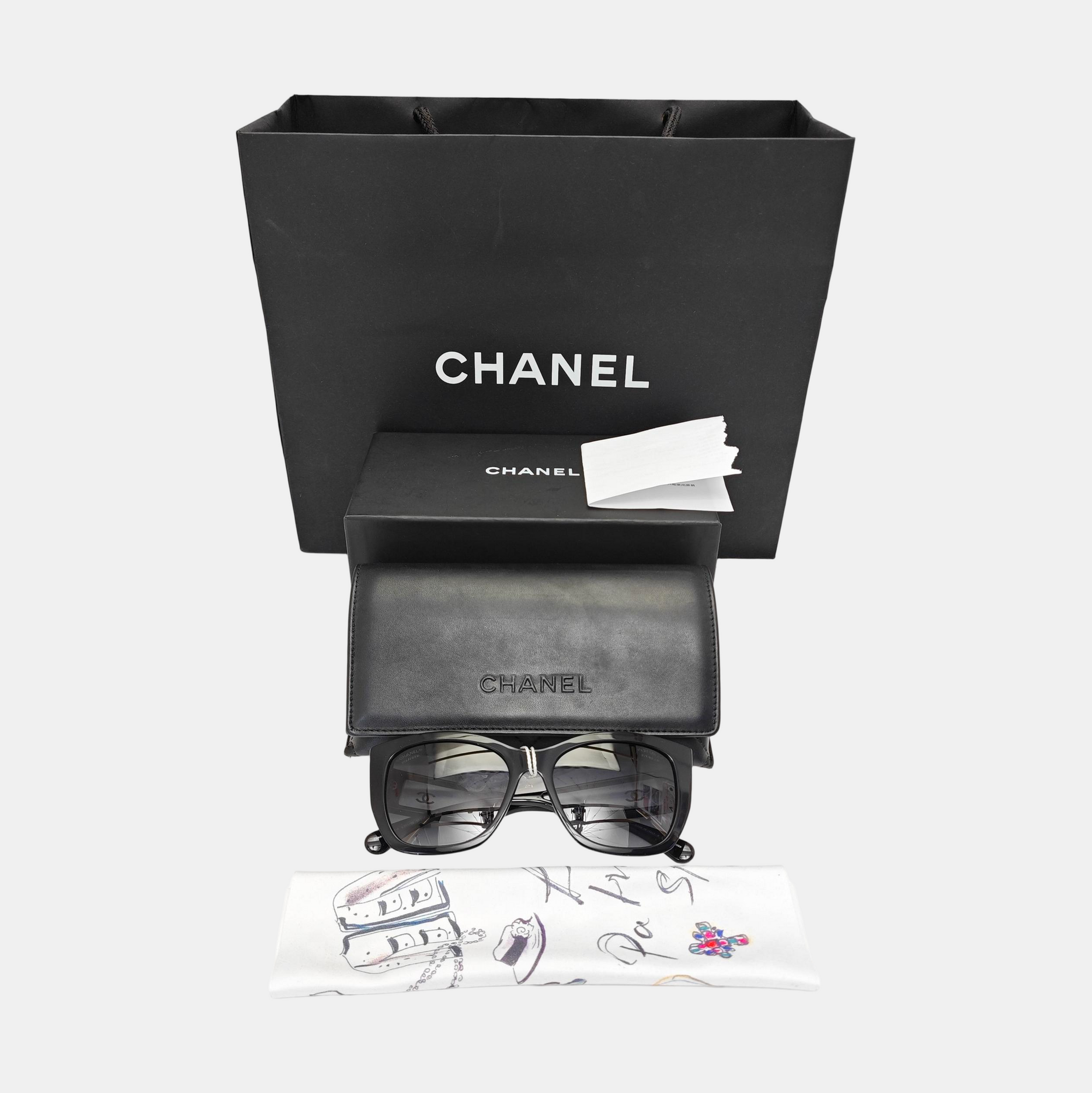 Synthetic Sunglasses Black