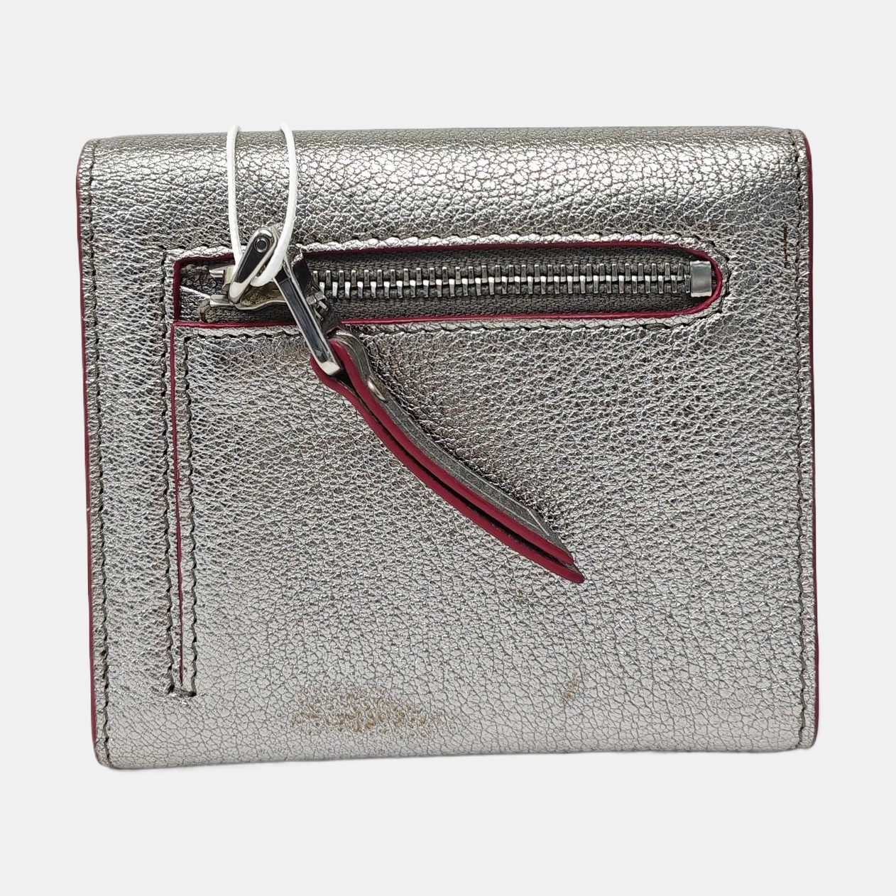 Love Lambskin Silver Wallet