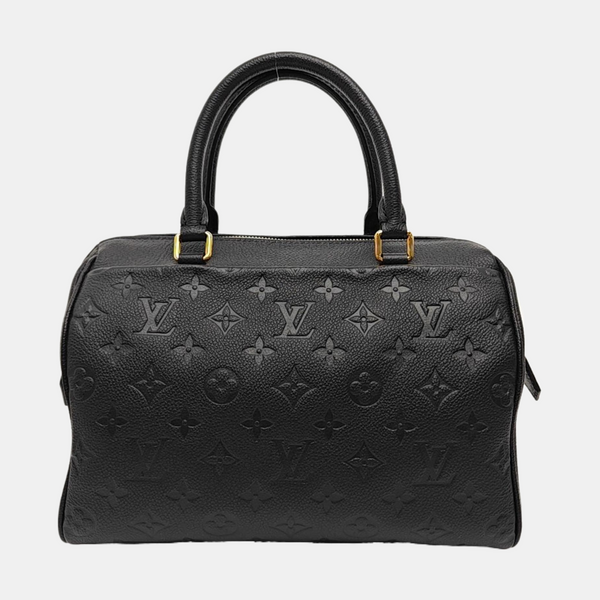 SPEEDY 25 Monogram Calfskin Black