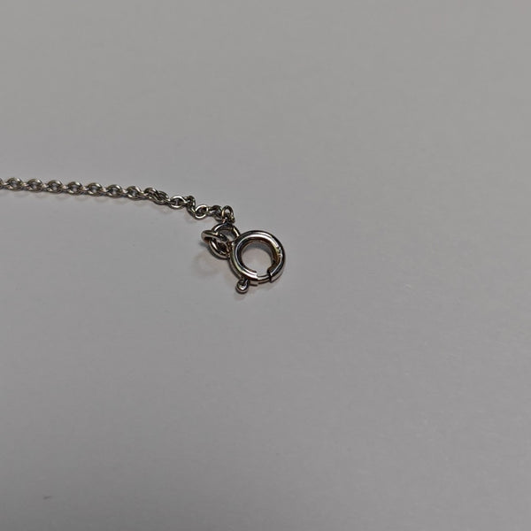 Oui 18k White Gold Silver Necklace