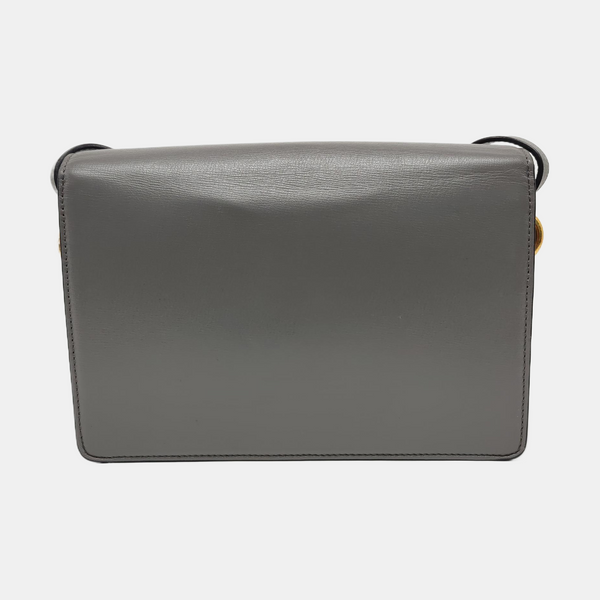 GG Ring Small Calfskin Gray