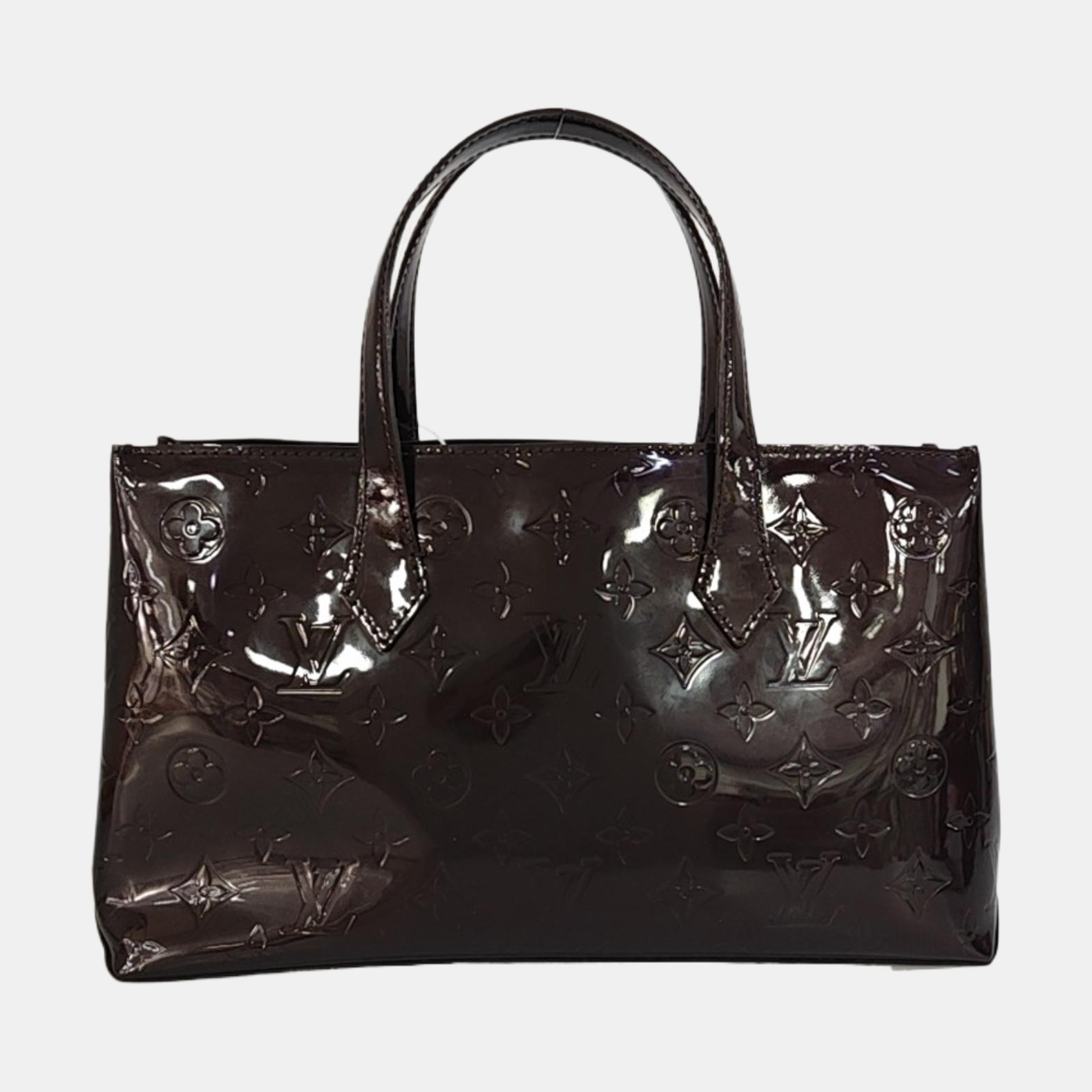 WILSHIRE MM Monogram Patent Leather Red