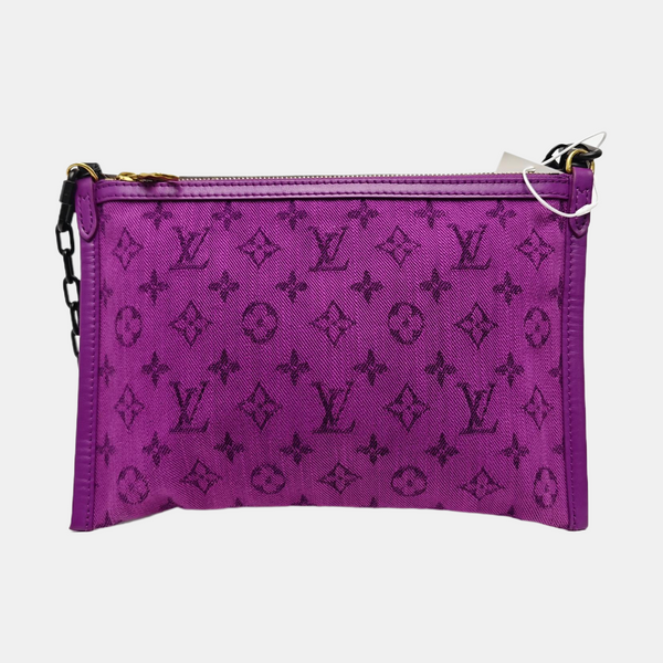 FLAT Monogram Coated Canvas Brown