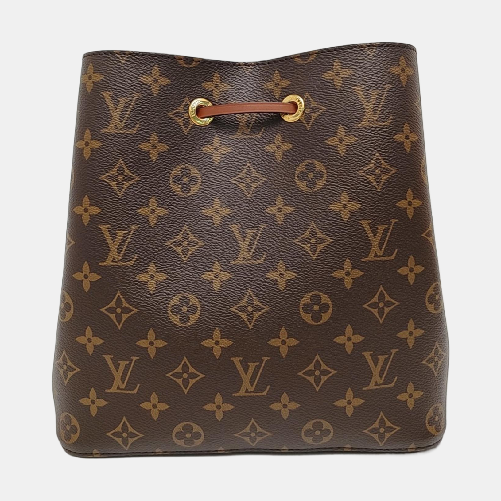 NÉONOÉ MM Monogram Coated Canvas Brown
