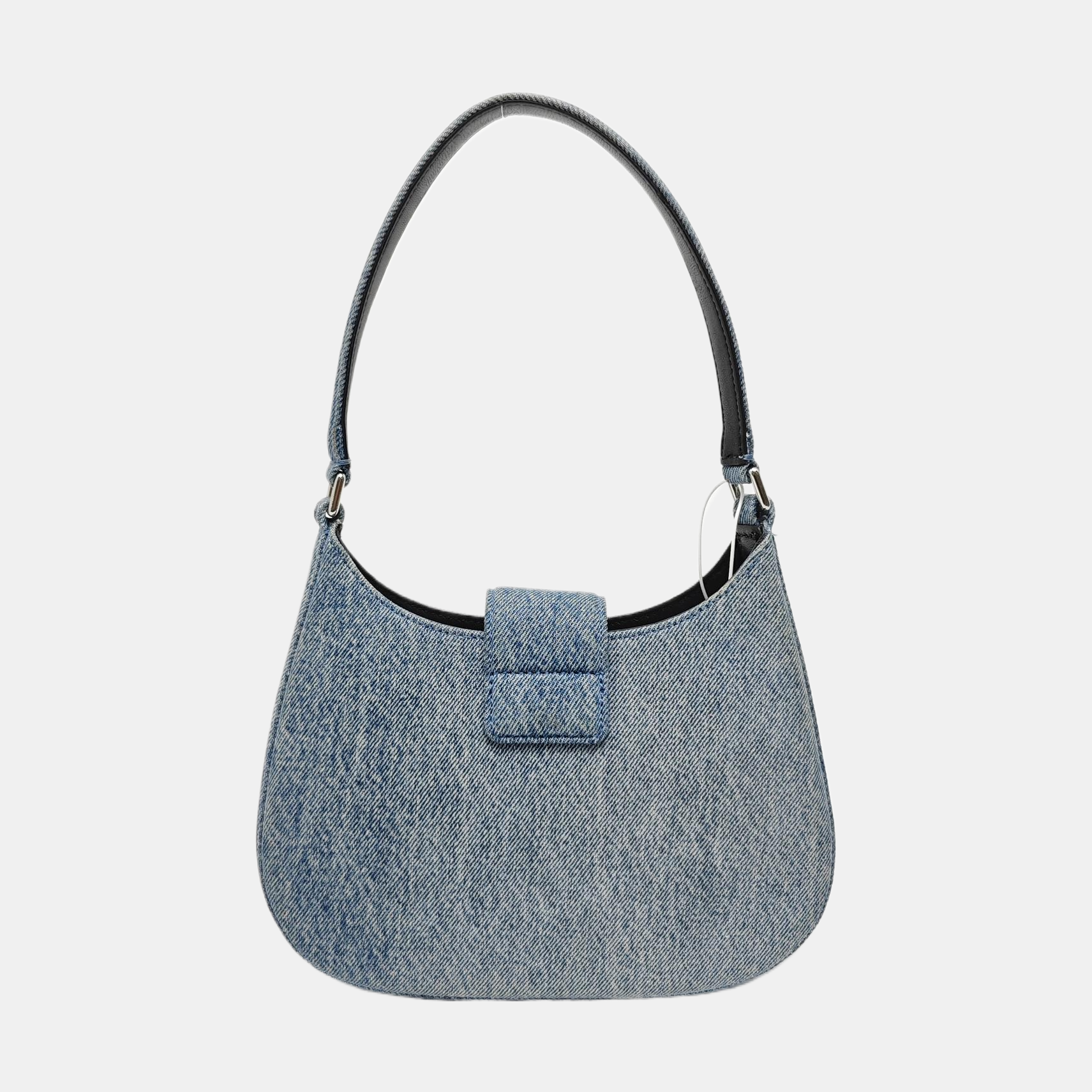 Denim Top Handle Bag Blue
