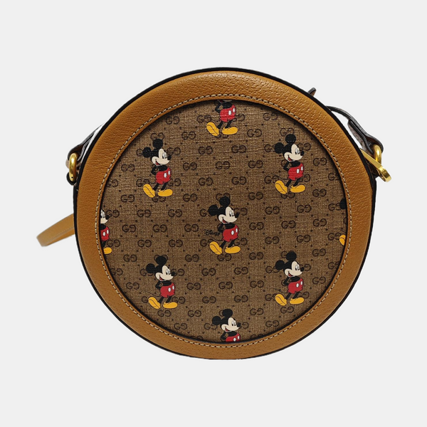 Disney X Gucci Monogram Coated Canvas Brown