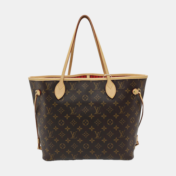 NEVERFULL MM Monogram Coated Canvas Brown