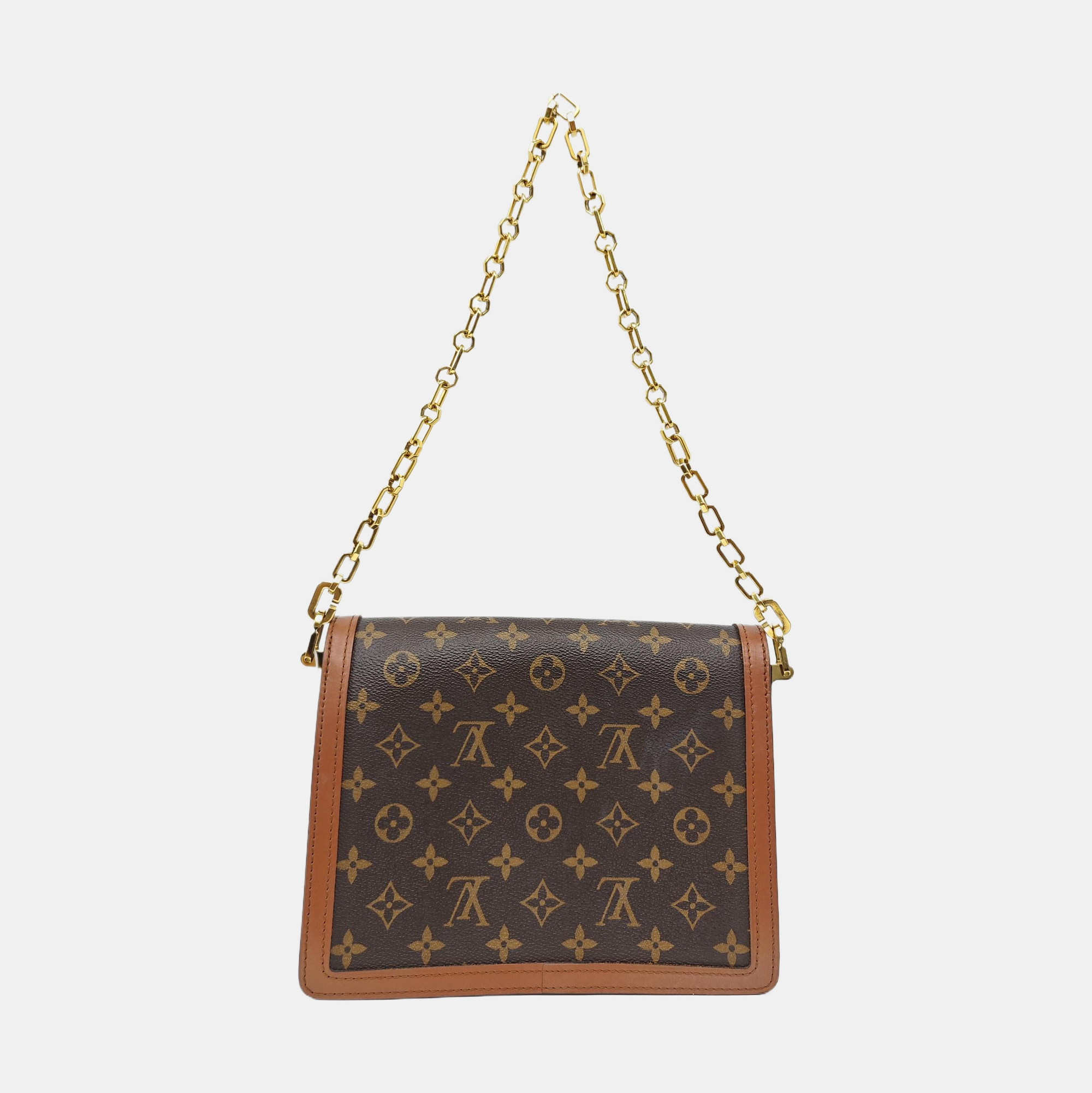 DAUPHINE MM Monogram Coated Canvas Brown