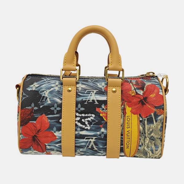KEEPALL Monogram Coated Canvas Multicolor