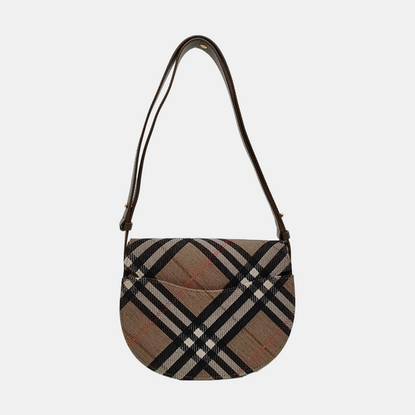 B Clip Small Fabric Brown