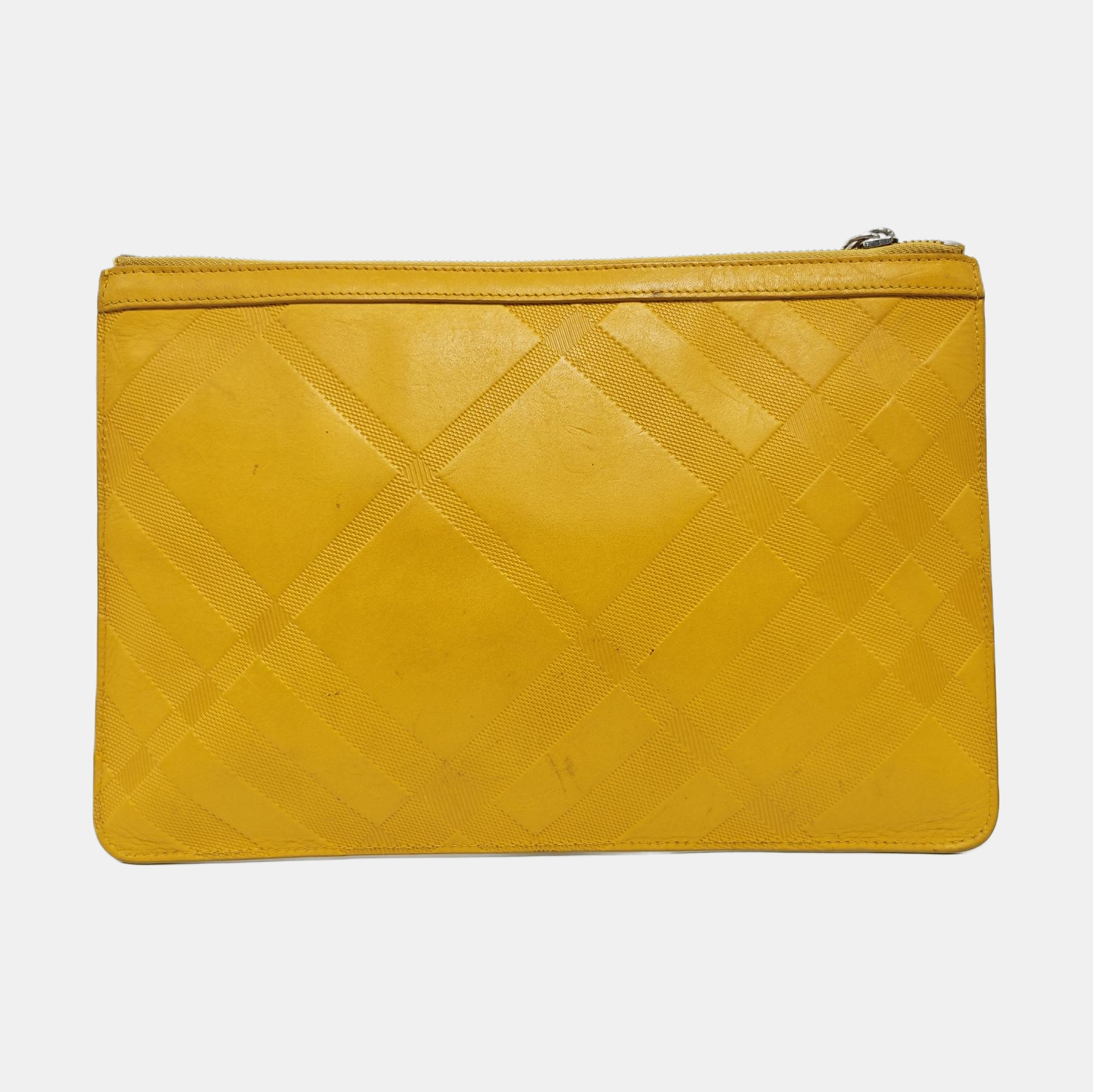 Calfskin Clutch Yellow