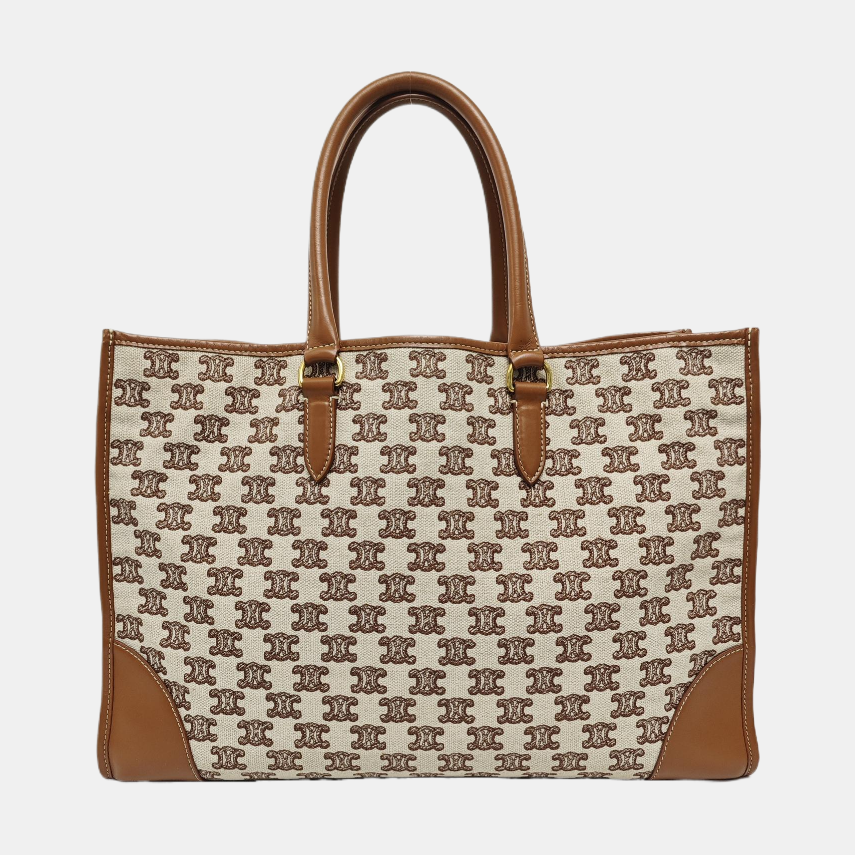 Fabric Tote Bag Brown