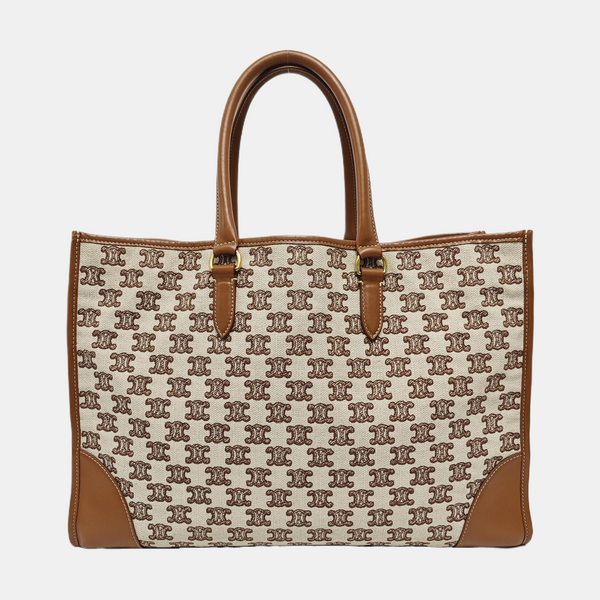 Fabric Tote Bag Brown