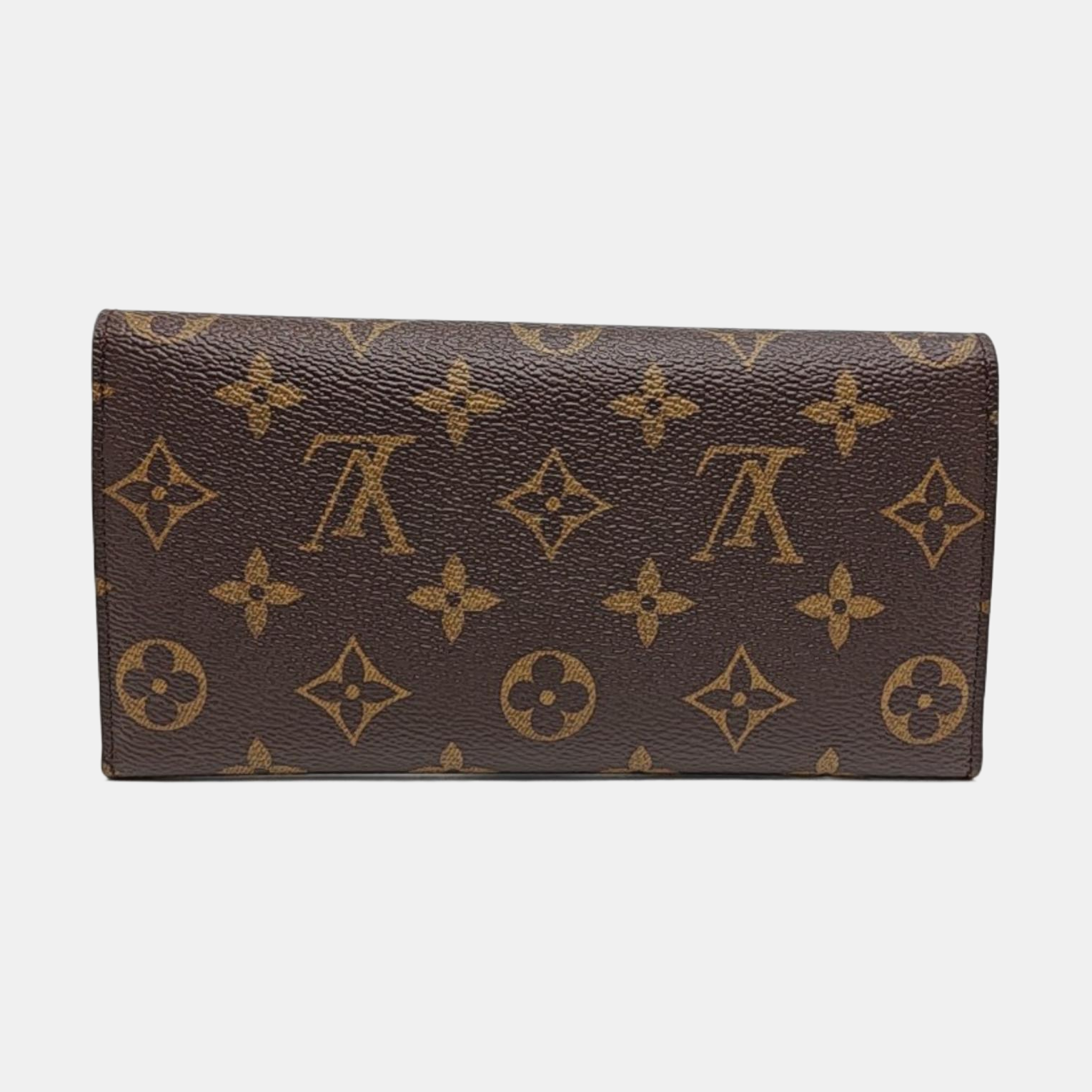 JOSÉPHINE Monogram Coated Canvas Brown Wallet