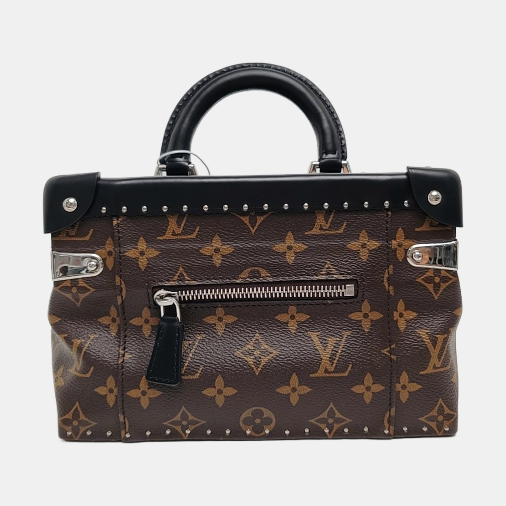 Monogram Coated Canvas Shoulder Bag Brown