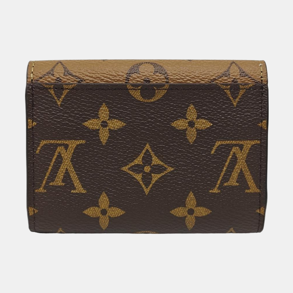 Monogram Coated Canvas Wallet Brown