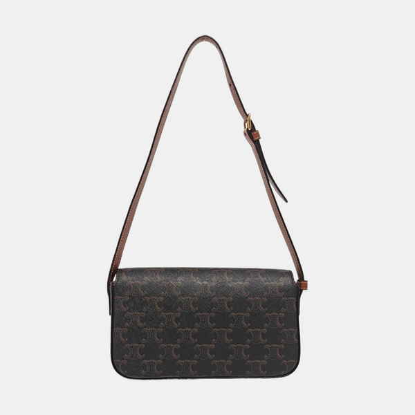 TRIOMPHE Small Coated Canvas Brown