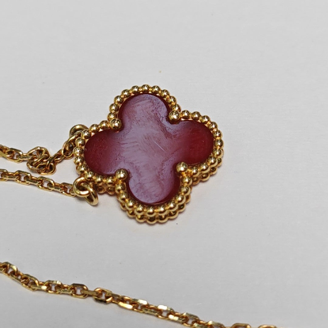 Vintage Alhambra 18k Gold Necklace