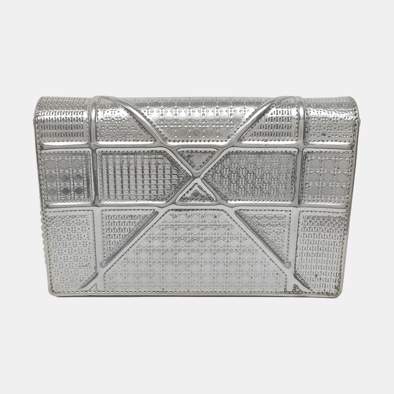 Diorama Cannage Calfskin Silver