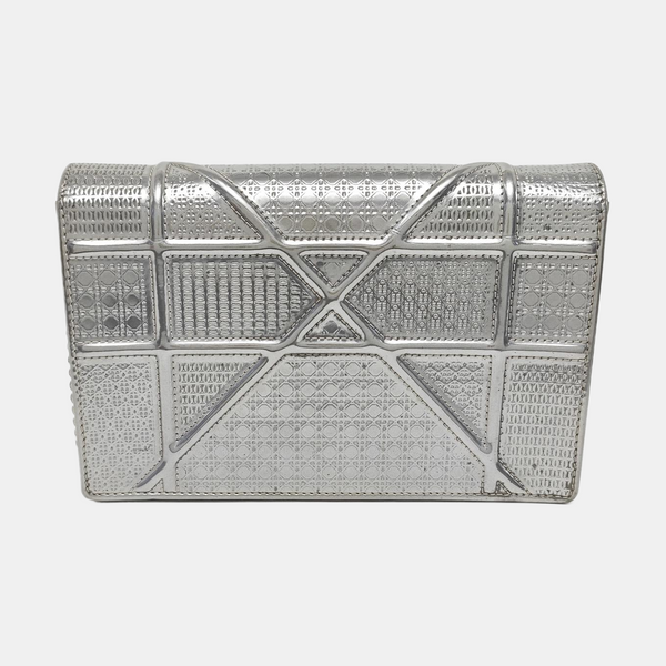 Diorama Cannage Calfskin Silver
