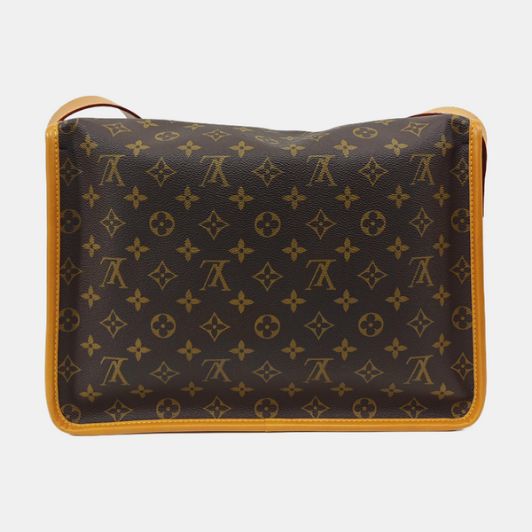 SATCHEL Monogram Coated Canvas Brown