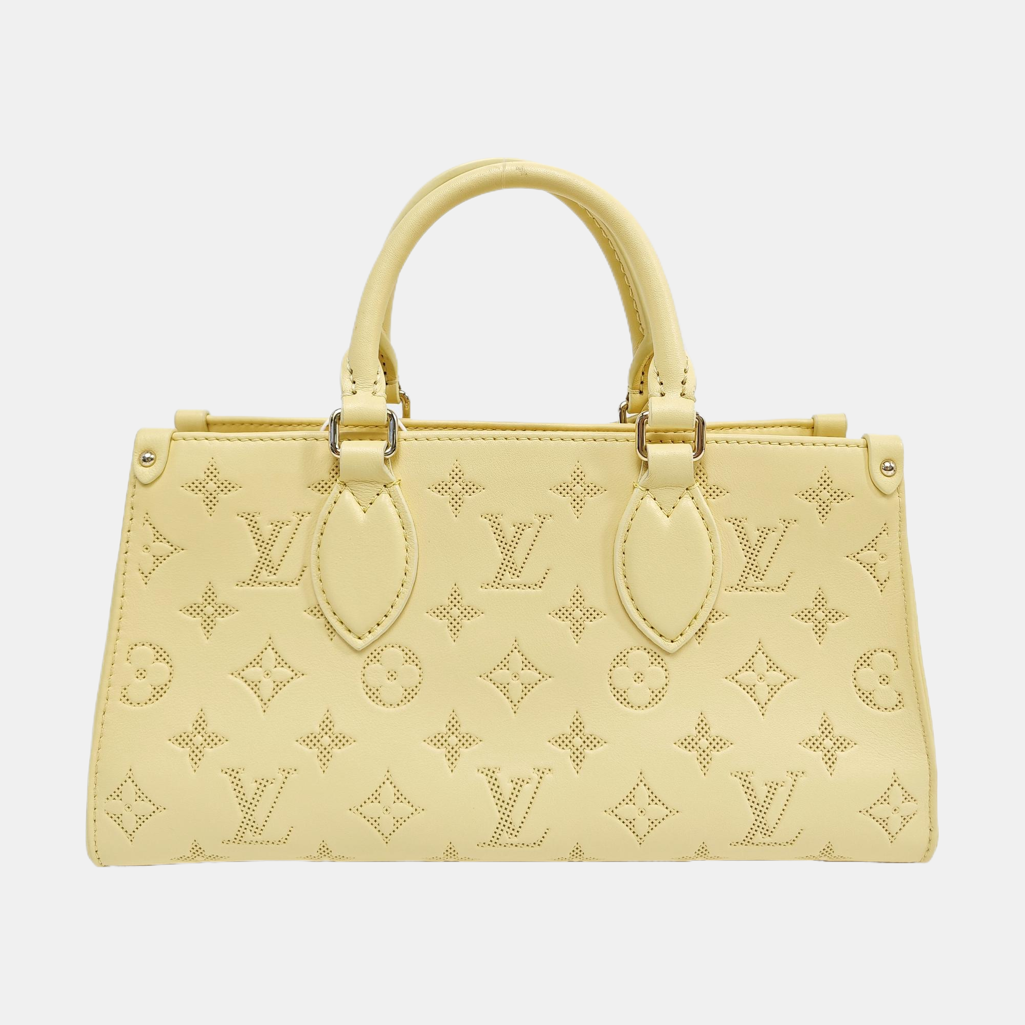 ONTHEGO EAST WEST PM Monogram Calfskin Yellow