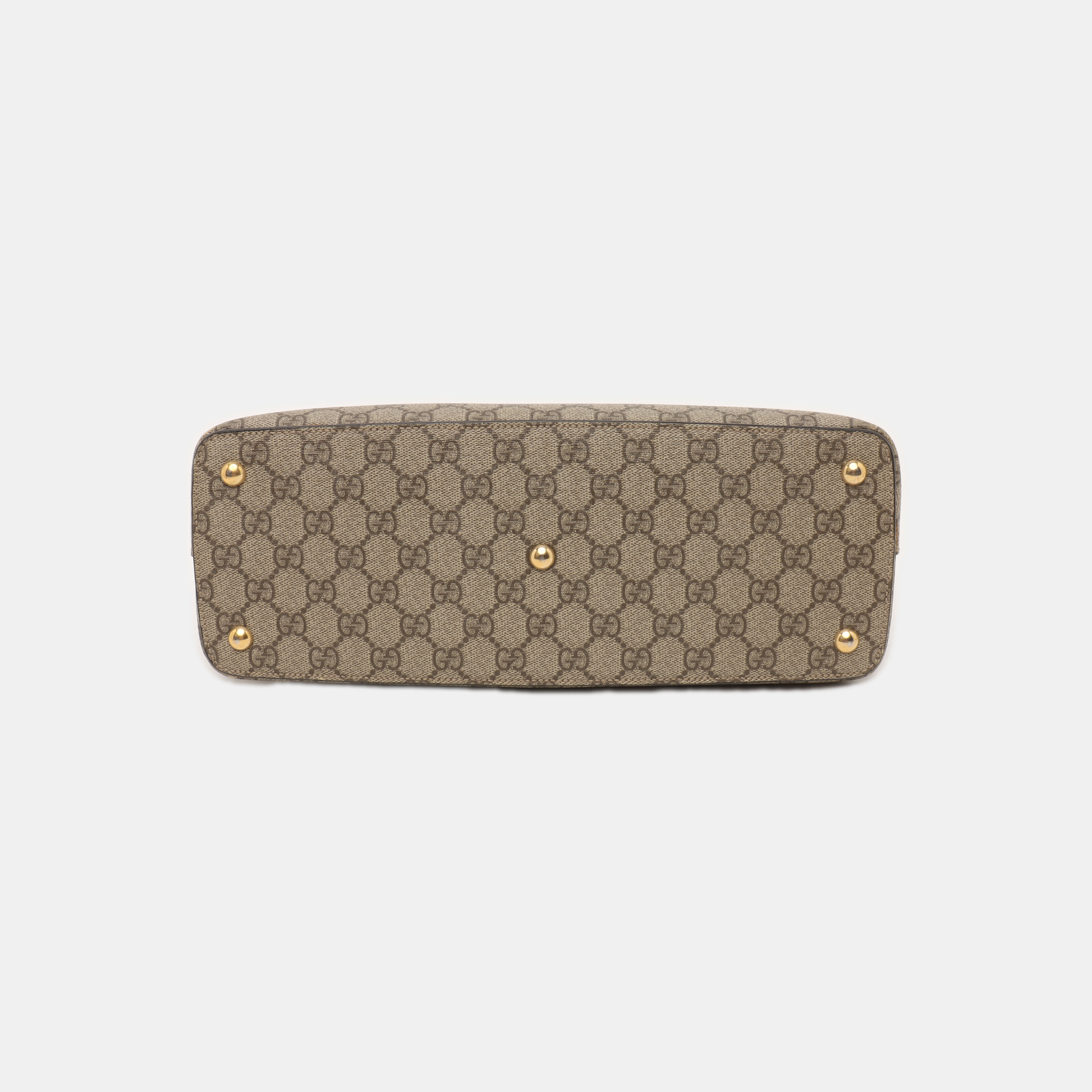 GG Blooms Monogram Coated Canvas Beige