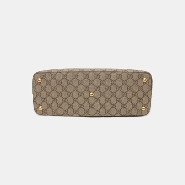 GG Blooms Monogram Coated Canvas Beige