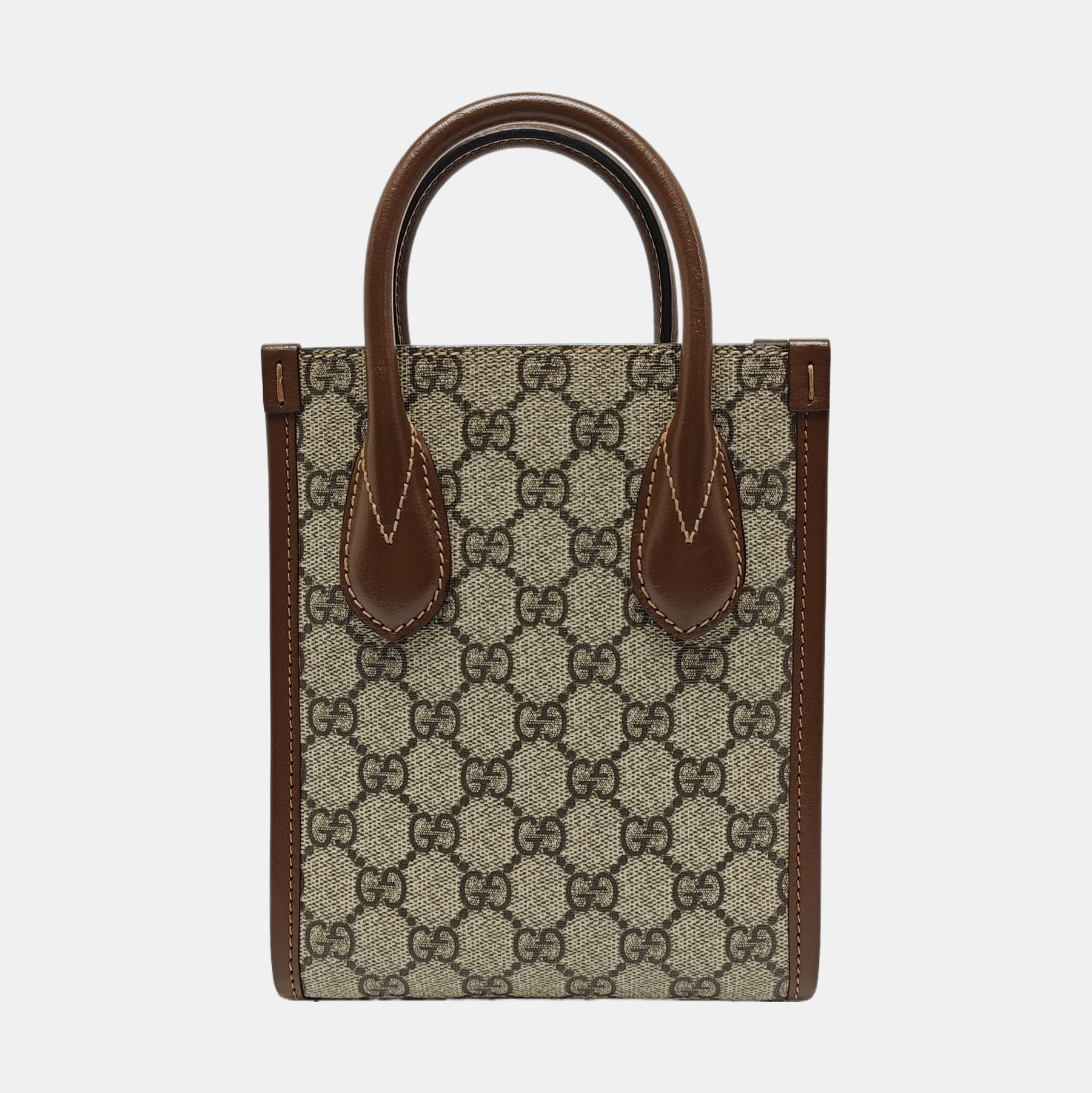 Retro Mini Monogram Coated Canvas Beige