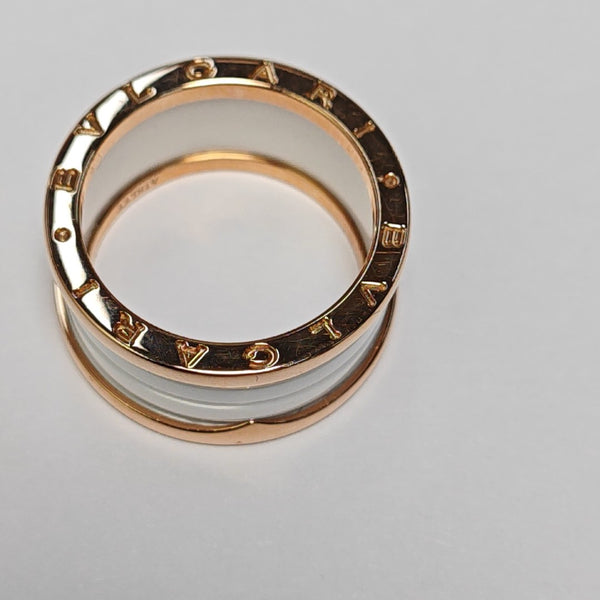 B.ZERO1 18k Rose Gold Ring EU 62