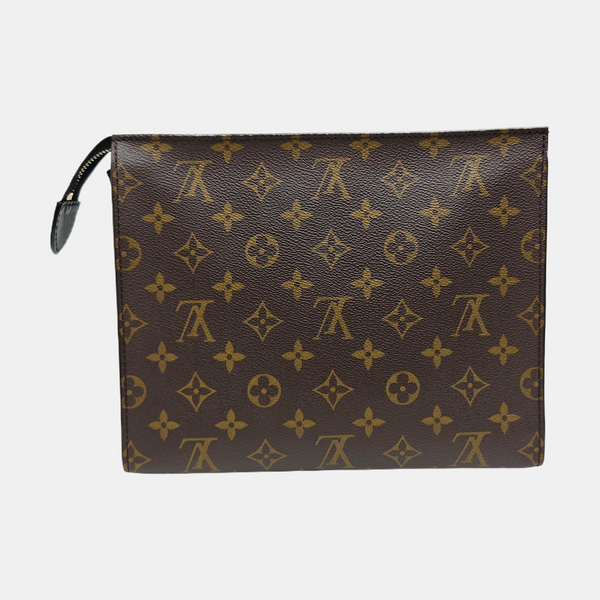 TOILET POCKET 26 Monogram Coated Canvas Brown