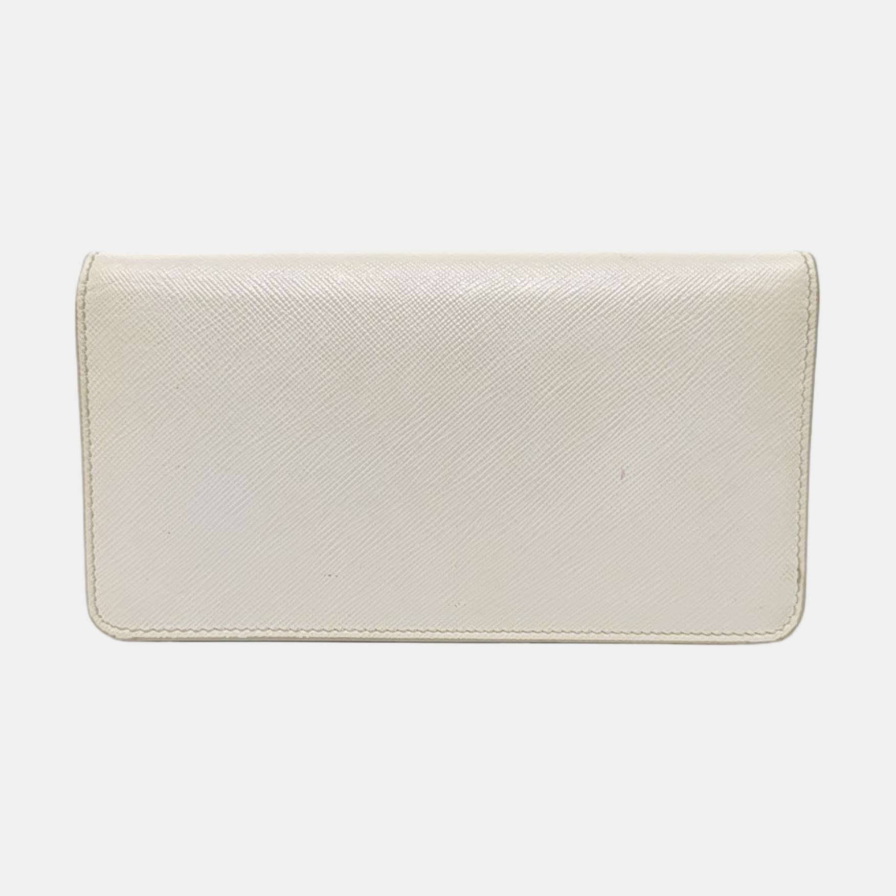 Saffiano Calfskin Shoulder Bag White
