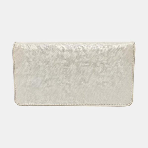 Saffiano Calfskin Shoulder Bag White