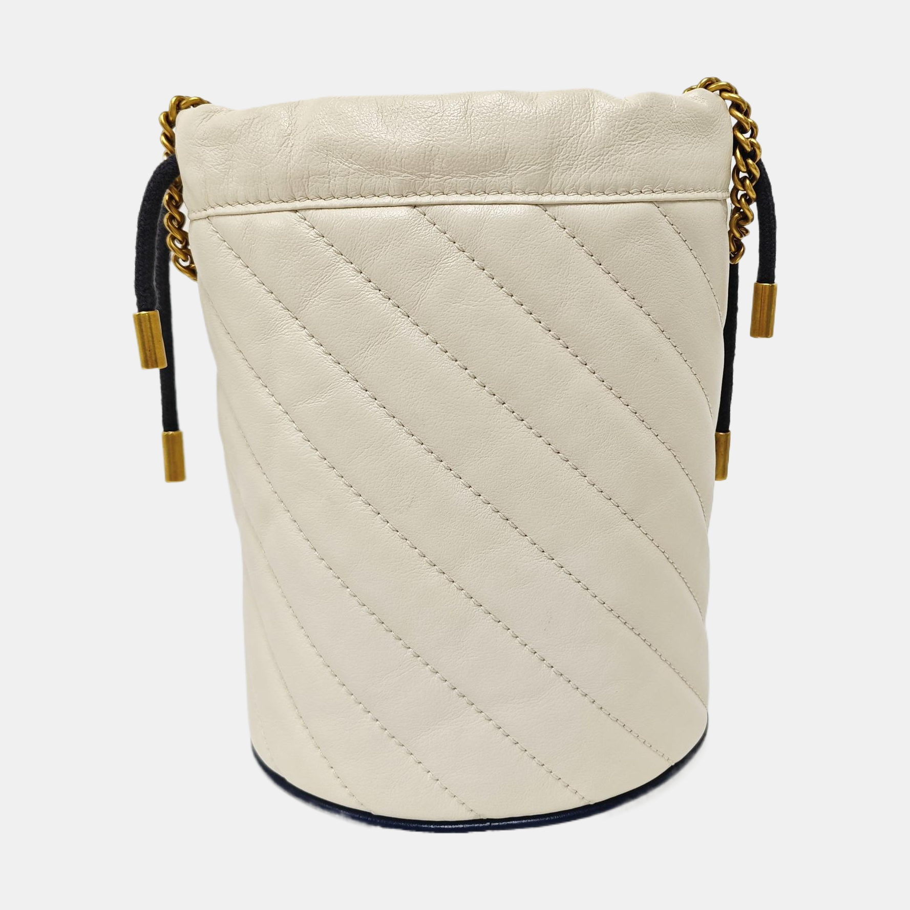 GG Marmont Mini Quilted Calfskin White