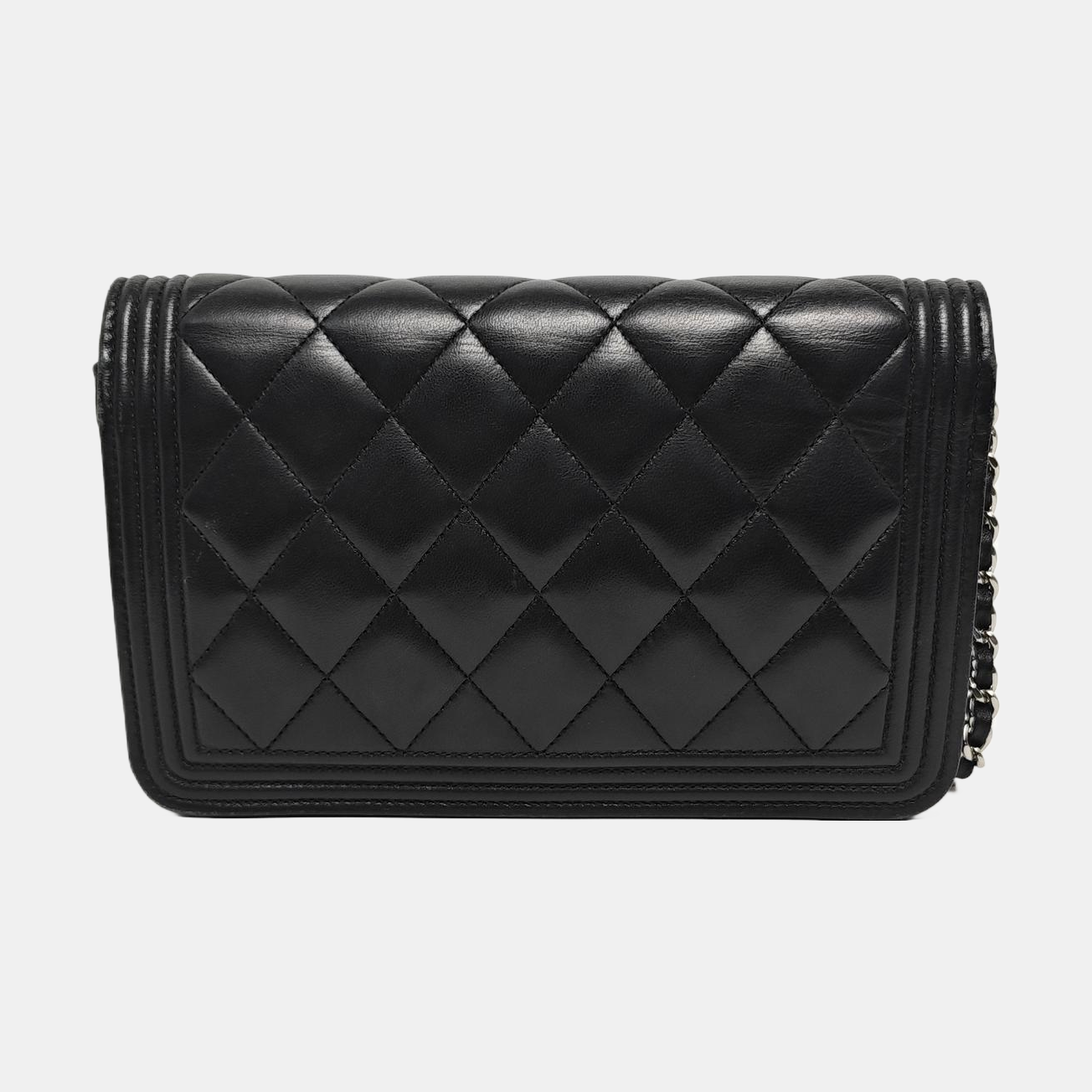 BOY CHANEL Mini Quilted Lambskin Black