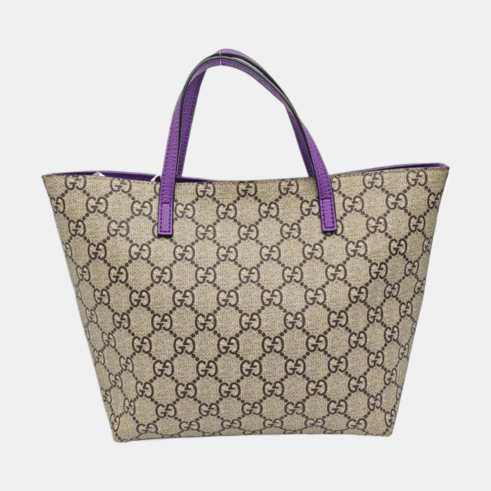 Monogram Coated Canvas Tote Bag Beige