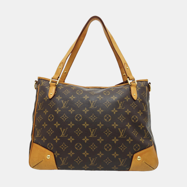 ESTRELA MM Monogram Coated Canvas Brown