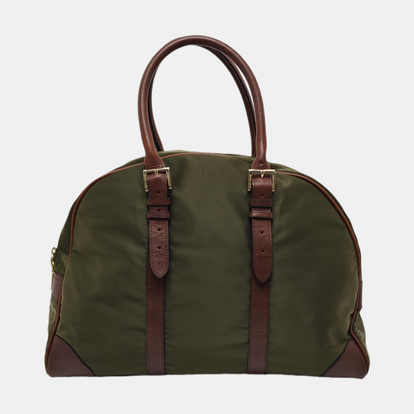 Nylon Top Handle Bag Green