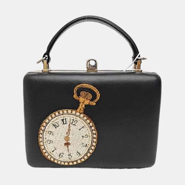 Calfskin Shoulder Bag Black