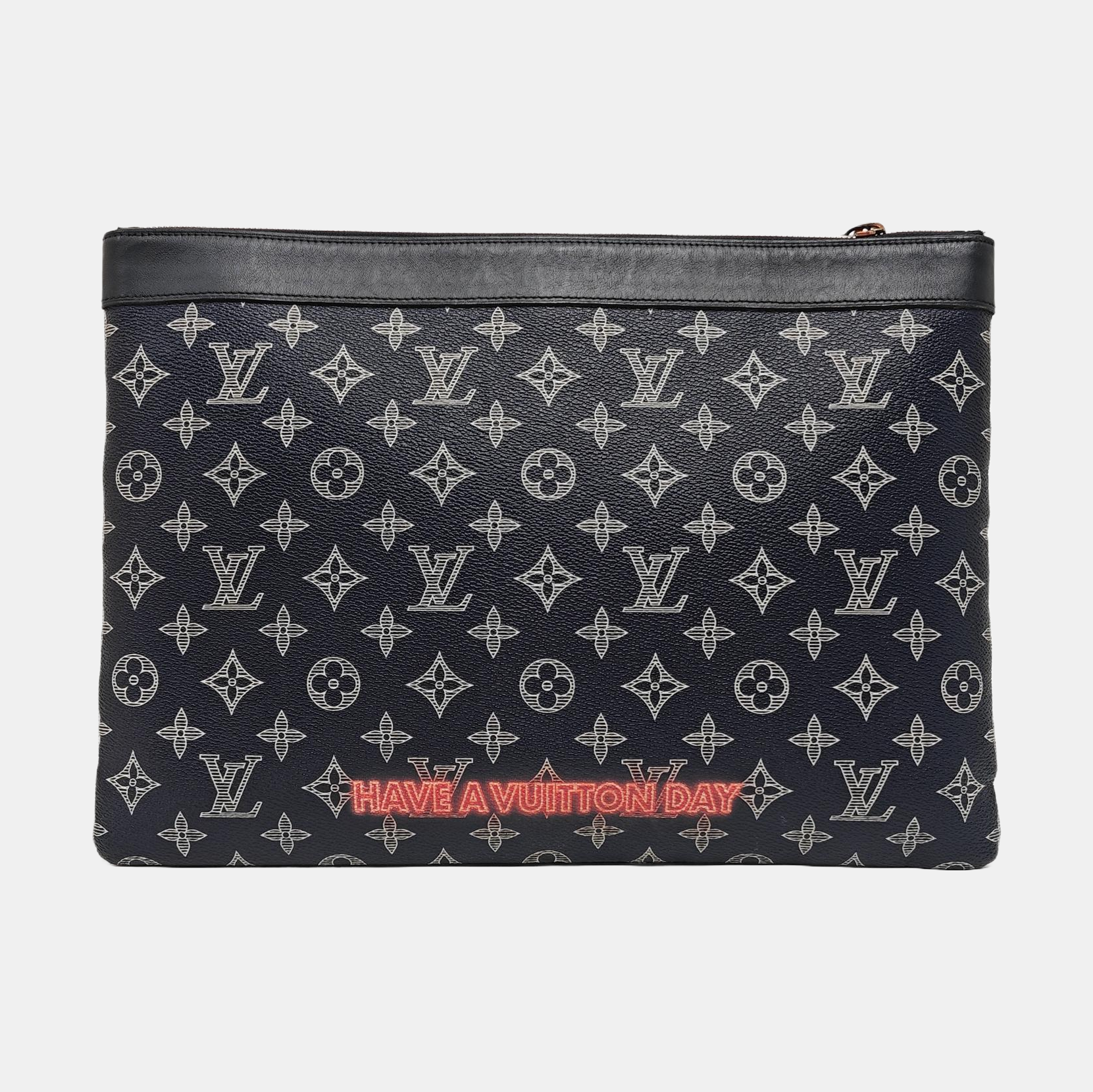 APOLLO GM Monogram Coated Canvas Blue