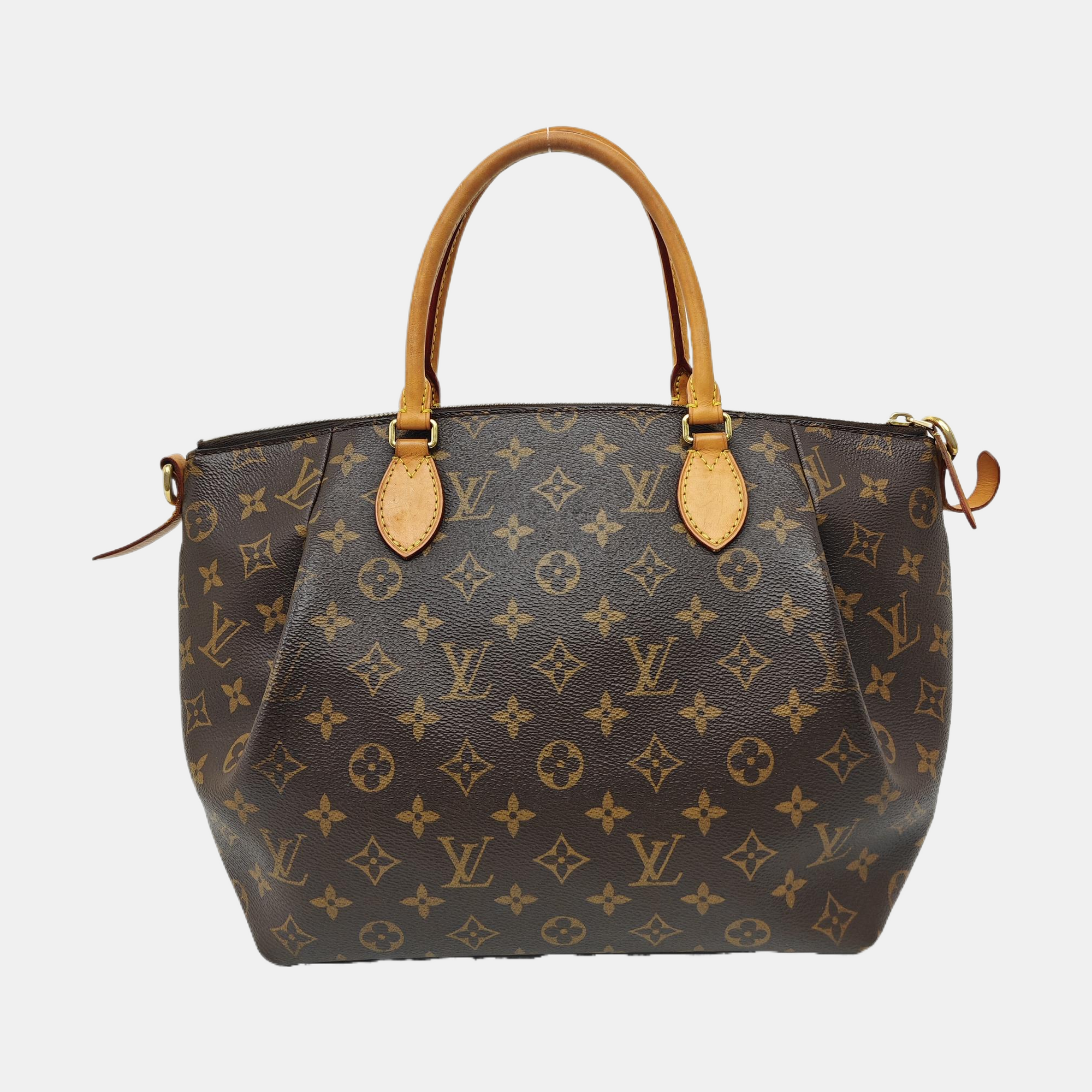 TURENNE MM Monogram Coated Canvas Brown