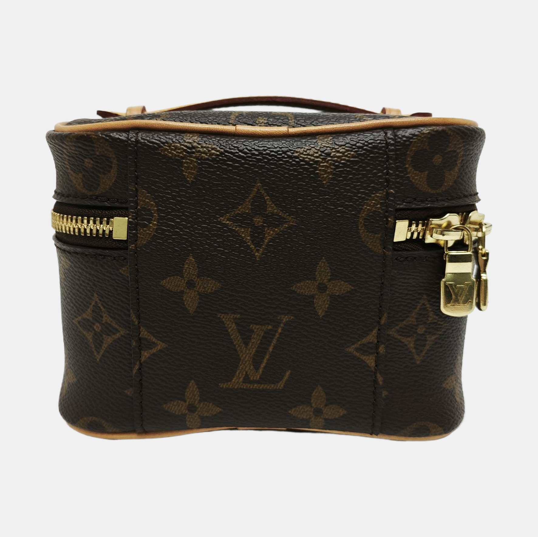 NICE Super Mini Monogram Coated Canvas Brown