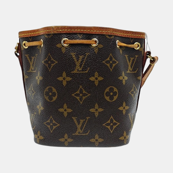 NÉONOÉ Nano Monogram Coated Canvas Brown