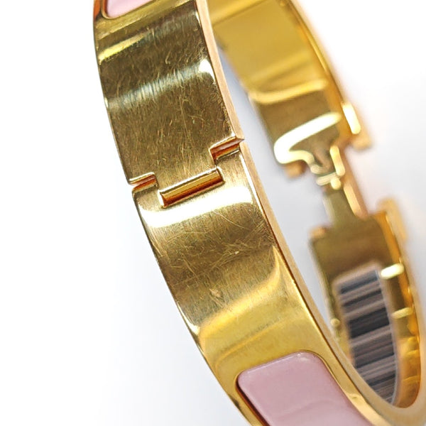 Clic H Metal Rose Gold Bangle