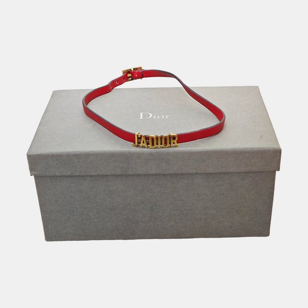 J'adior Metal Red Necklace