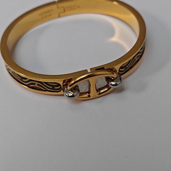 Chaine D'ancre Metal Gold Bangle