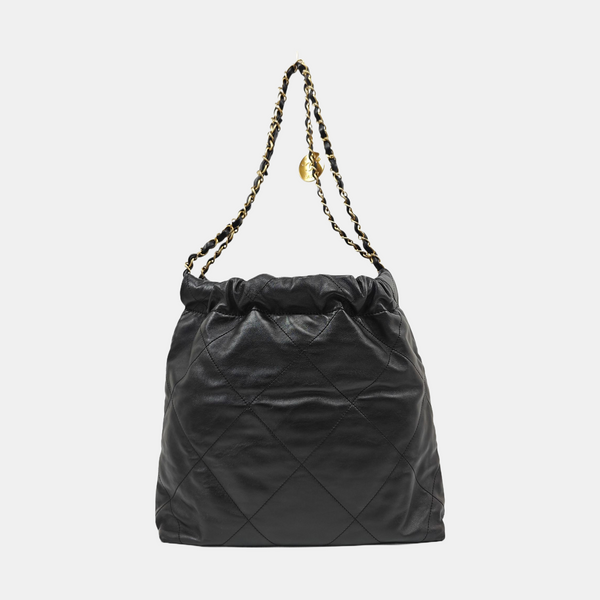 CHANEL 22 Small Quilted Calfskin Black