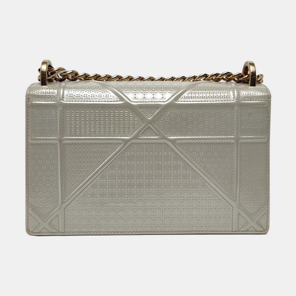 Diorama Small Cannage Calfskin Beige