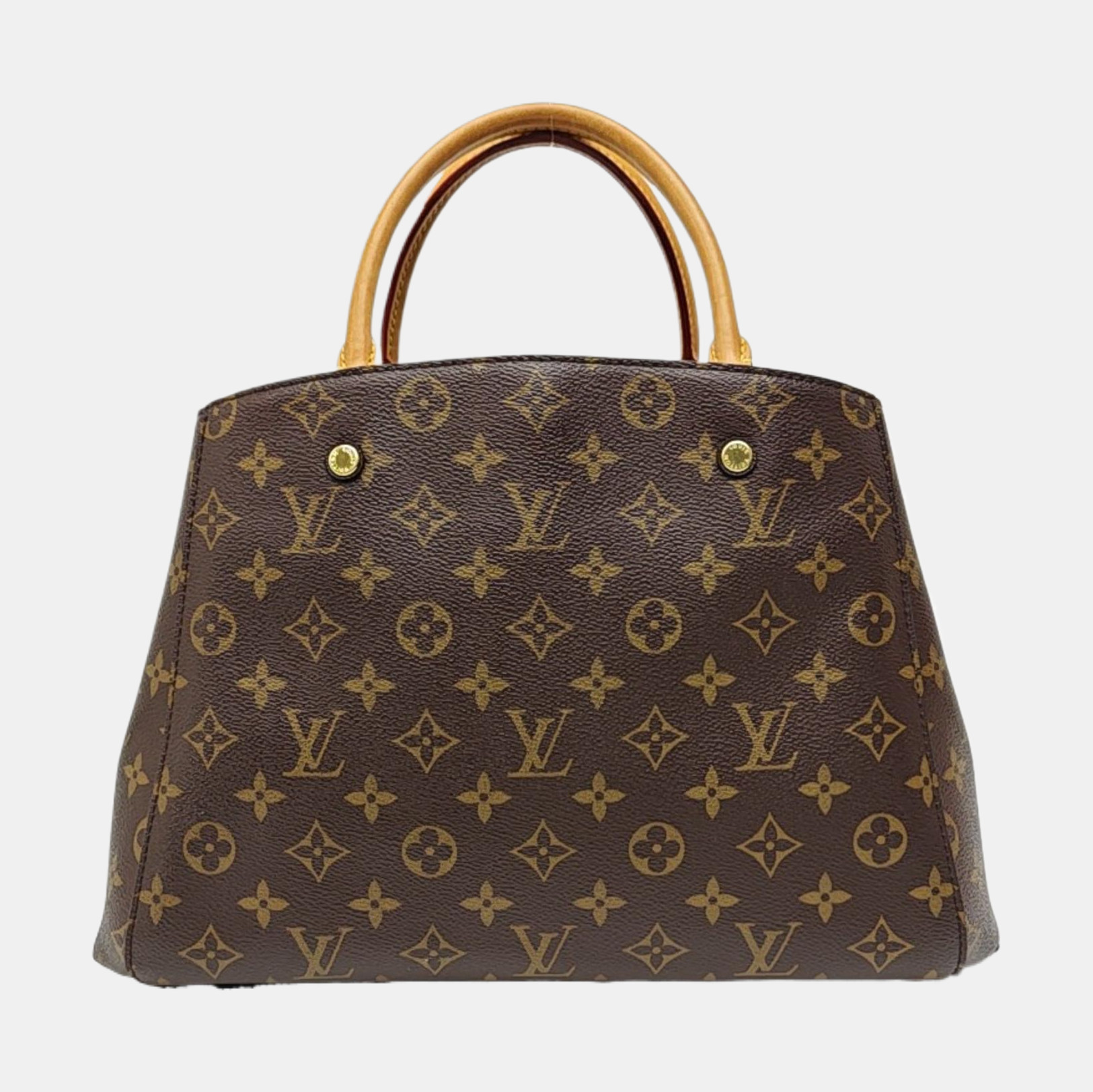 MONTAIGNE Monogram Coated Canvas Brown